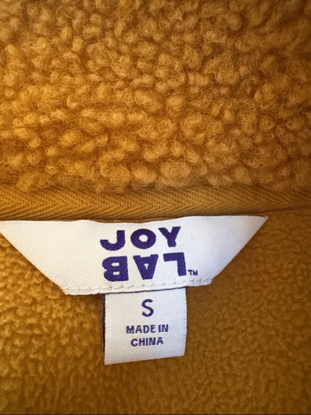 JoyLab Half Zip Sherpa Pullover Sweatshirt Top ladies size S - Picture 4 of 8